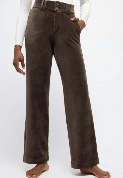 Cordhose Button Wide Legs