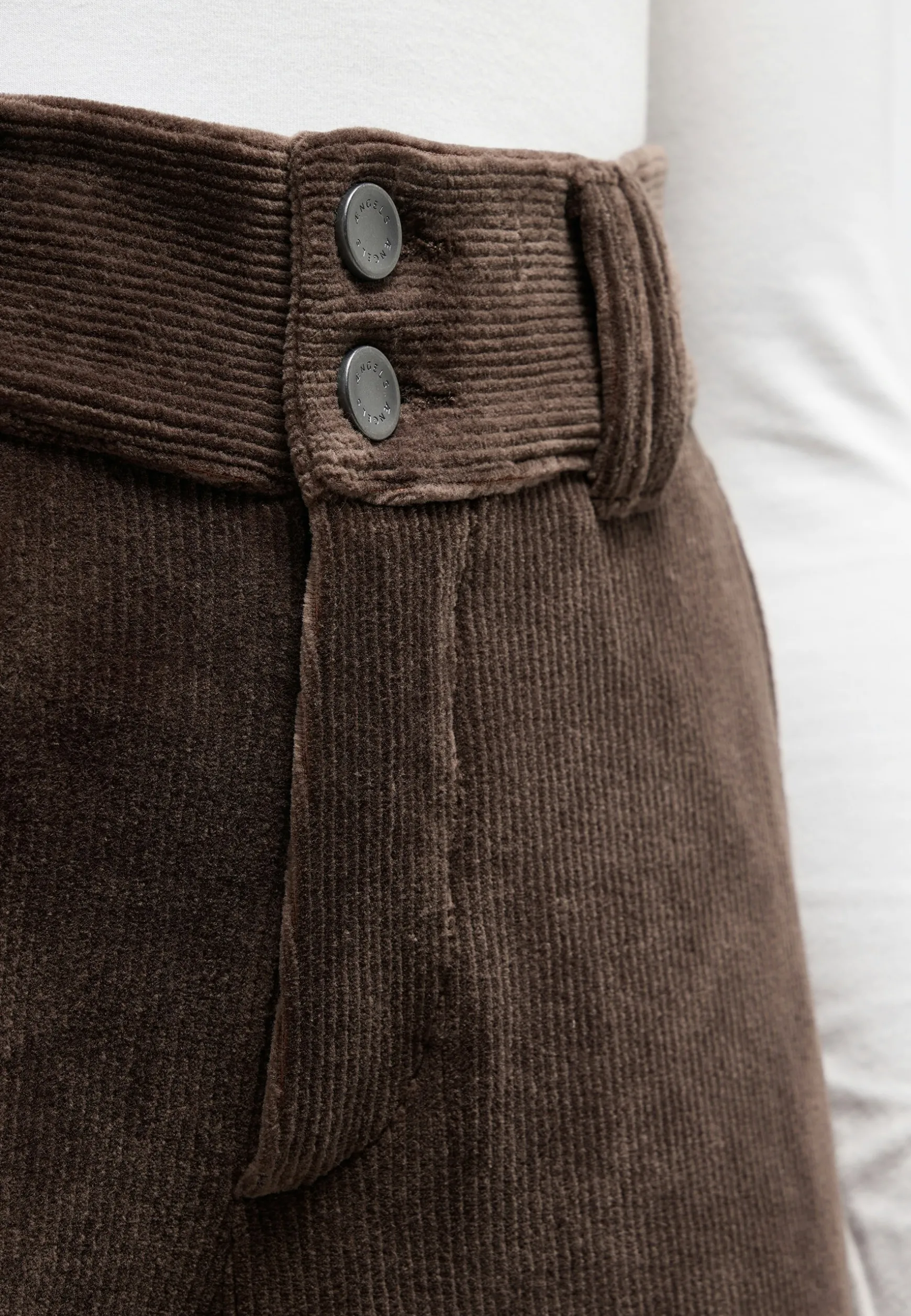 Cordhose Button Wide Legs