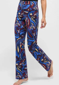 Hose Bootcut mit Modern Flower Print