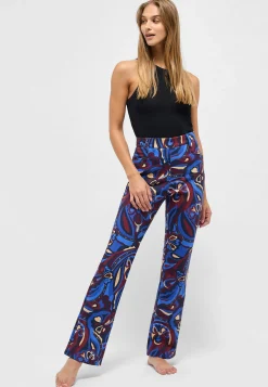 Hose Bootcut mit Modern Flower Print