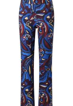 Hose Bootcut mit Modern Flower Print