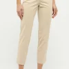 Hose Cici Crop Slit im Uni-Design