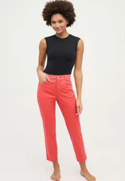 Hose Cici Crop Slit im Uni-Design