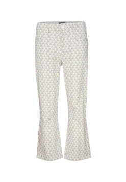 Hose Cropped Bootcut mit Print