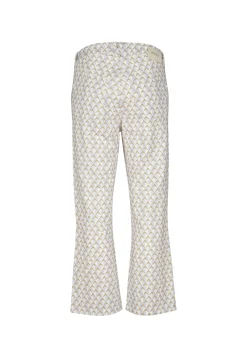 Hose Cropped Bootcut mit Print