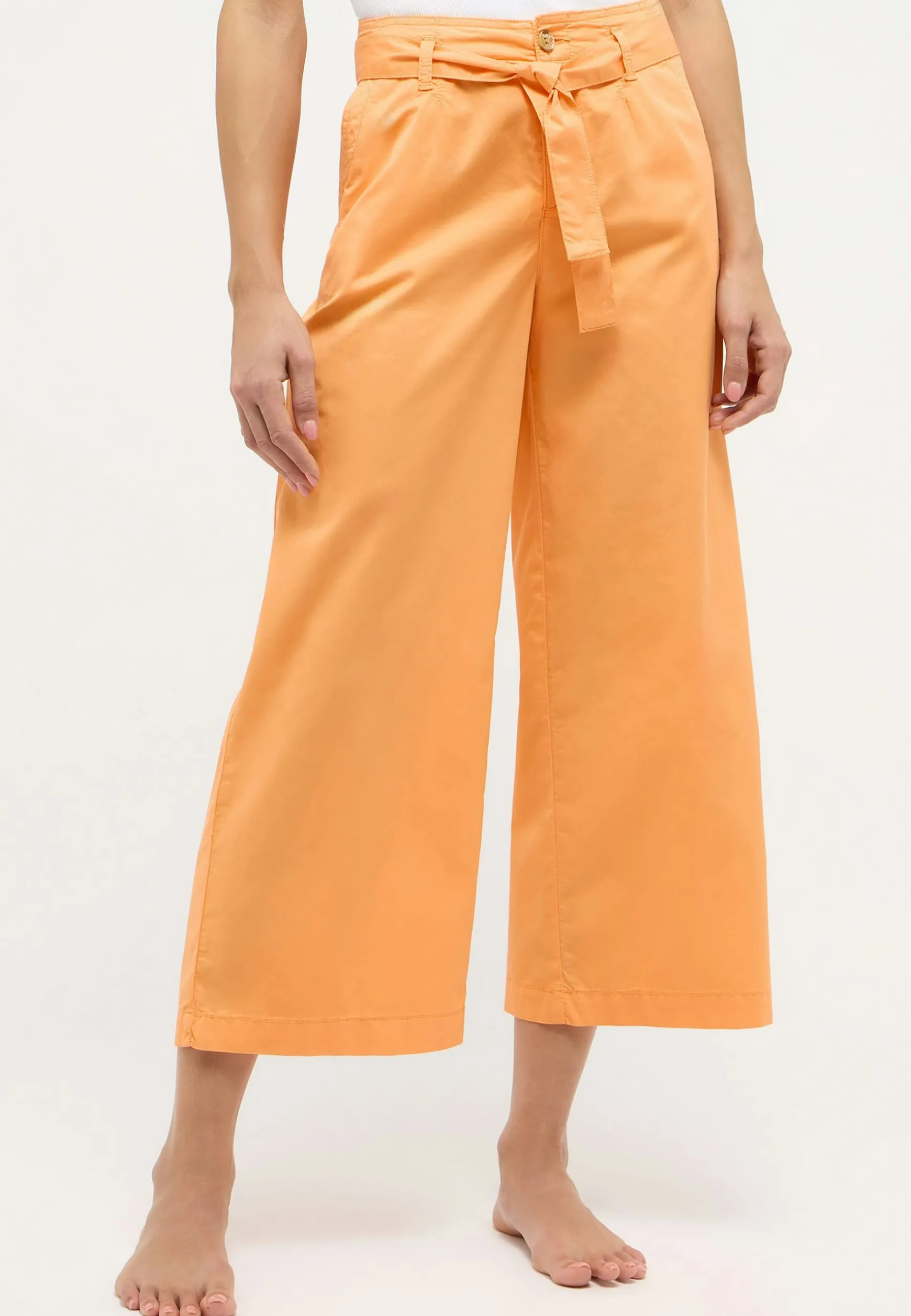 Hose Cropped Detail Culotte mit Gu00c3u00bcrtel