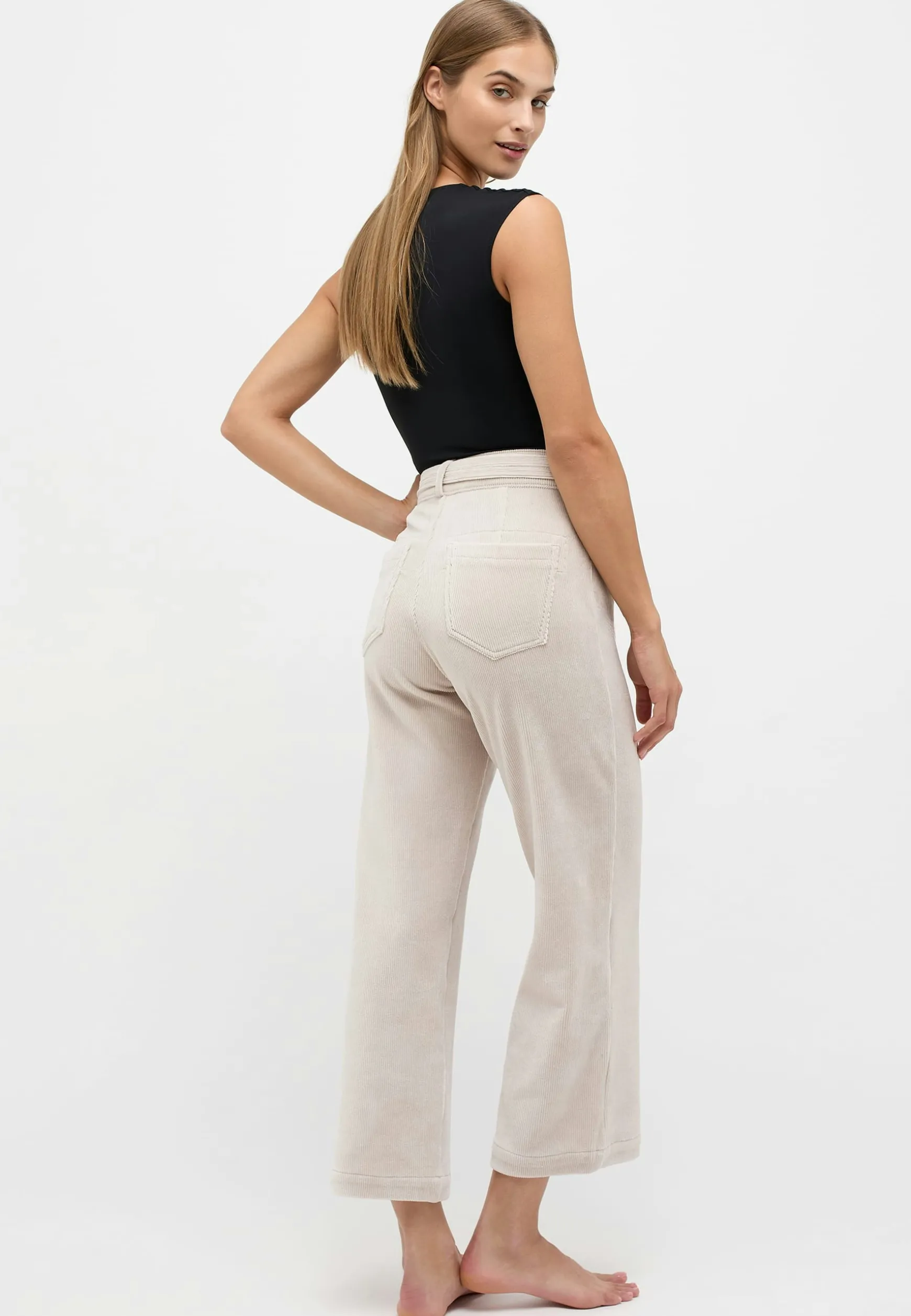 Hose Culotte mit Jersey Cord