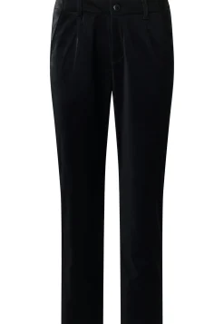 Hose Detail Straight mit Glam Fake Leather