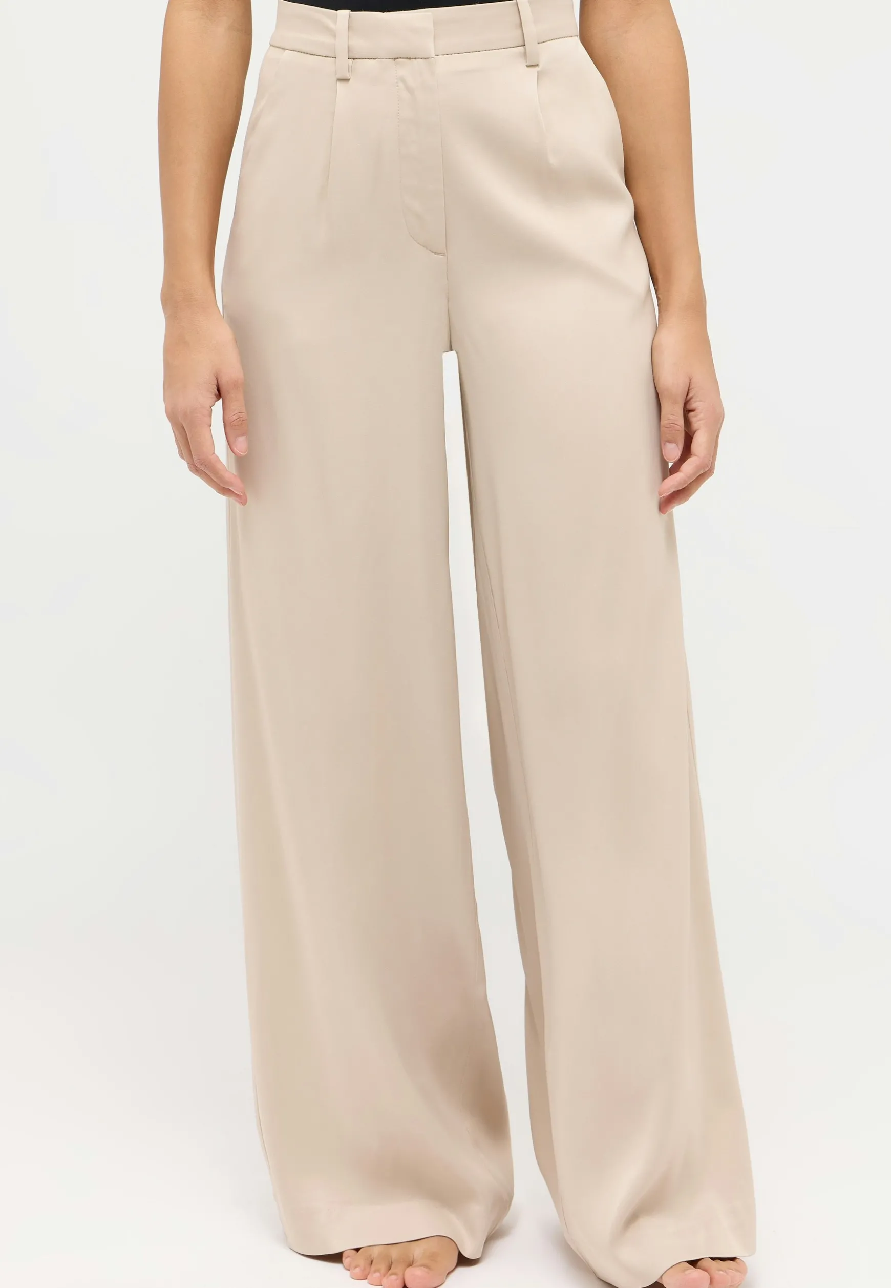 Hose Galon Palazzo mit Satin-Optik