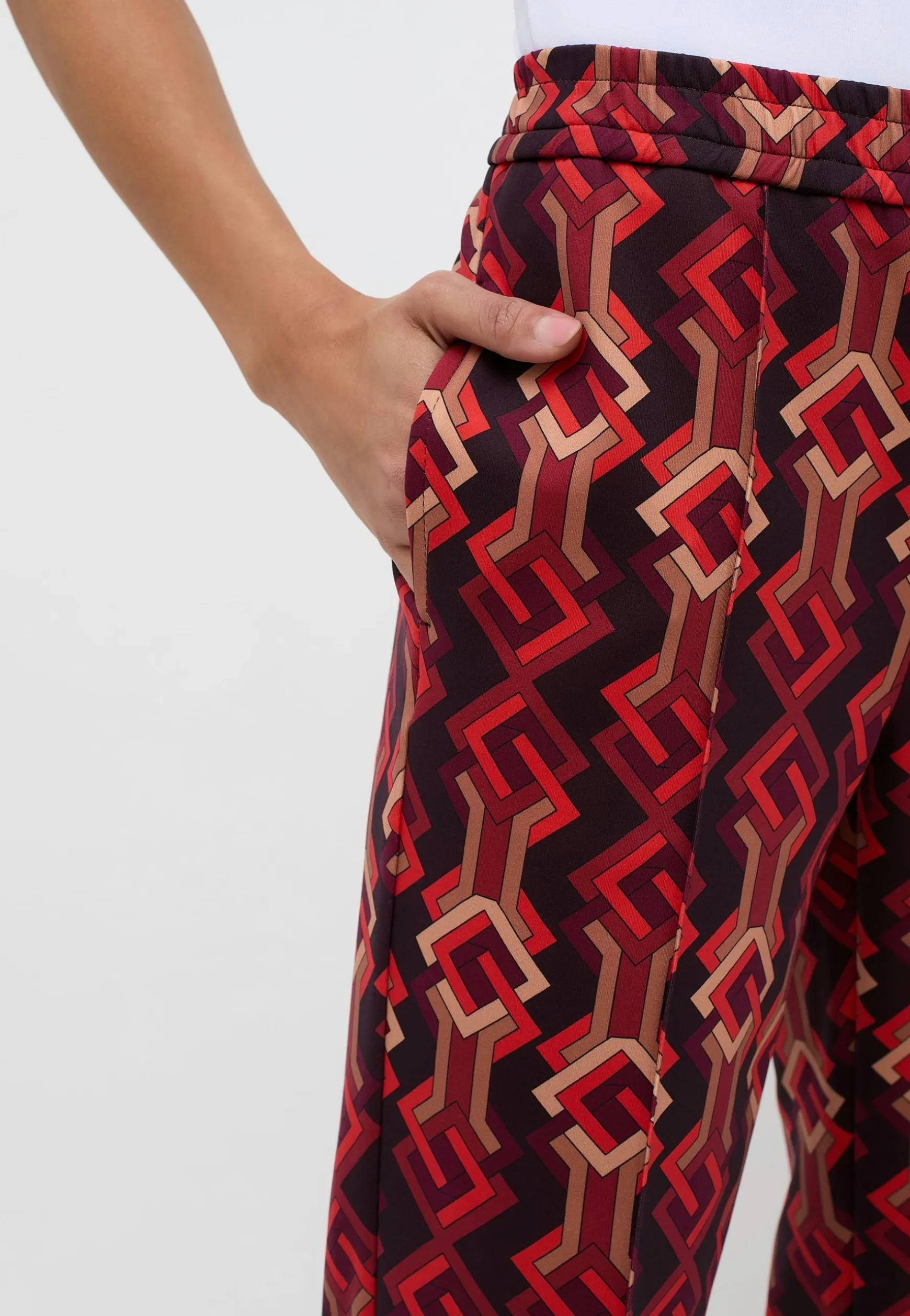 Hose Jogger Wide Legs mit Graphic Print