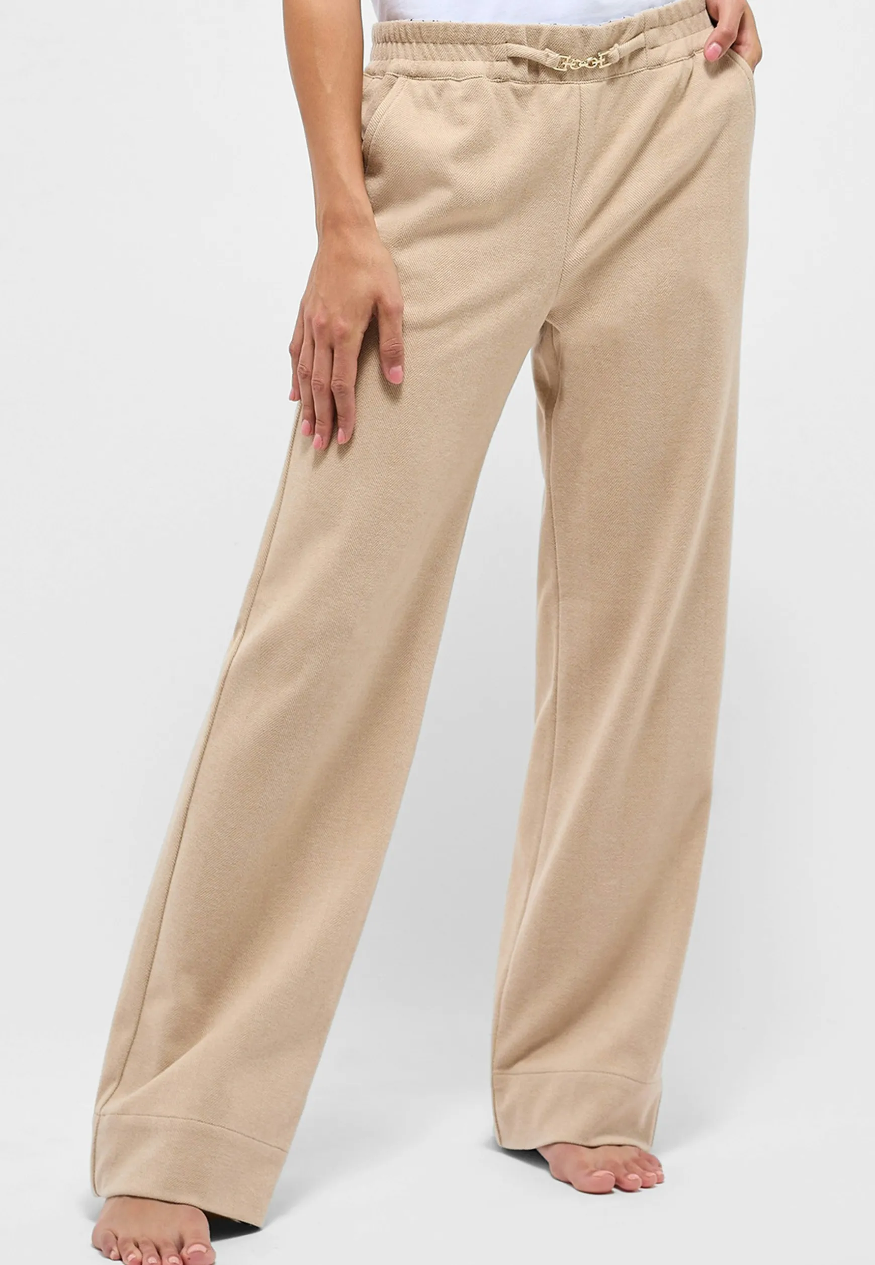Hose Jump Wide Leg mit Schmuckdetail