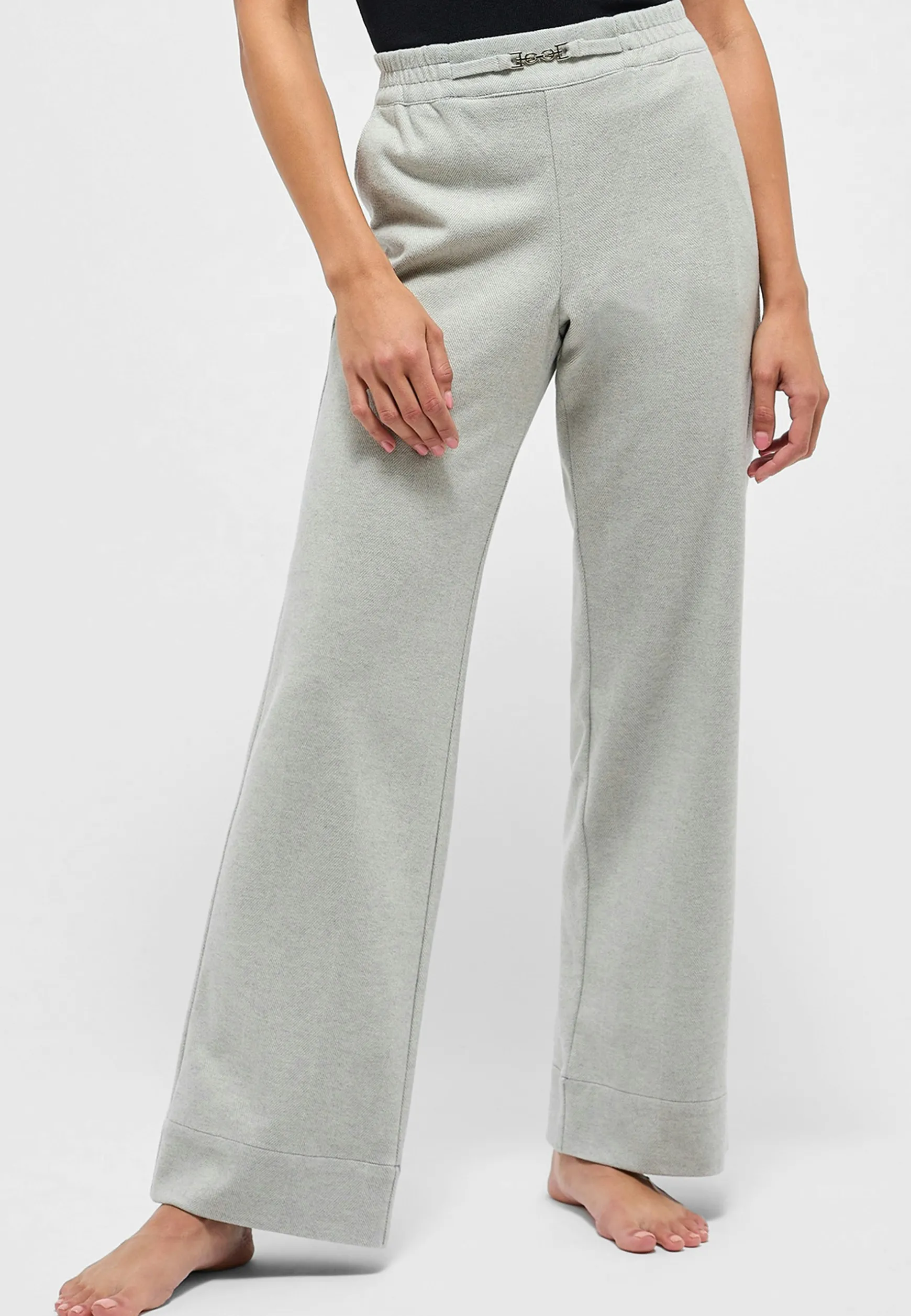 Hose Jump Wide Leg mit Schmuckdetail