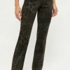 Hose Leni Flared mit Leo-Muster