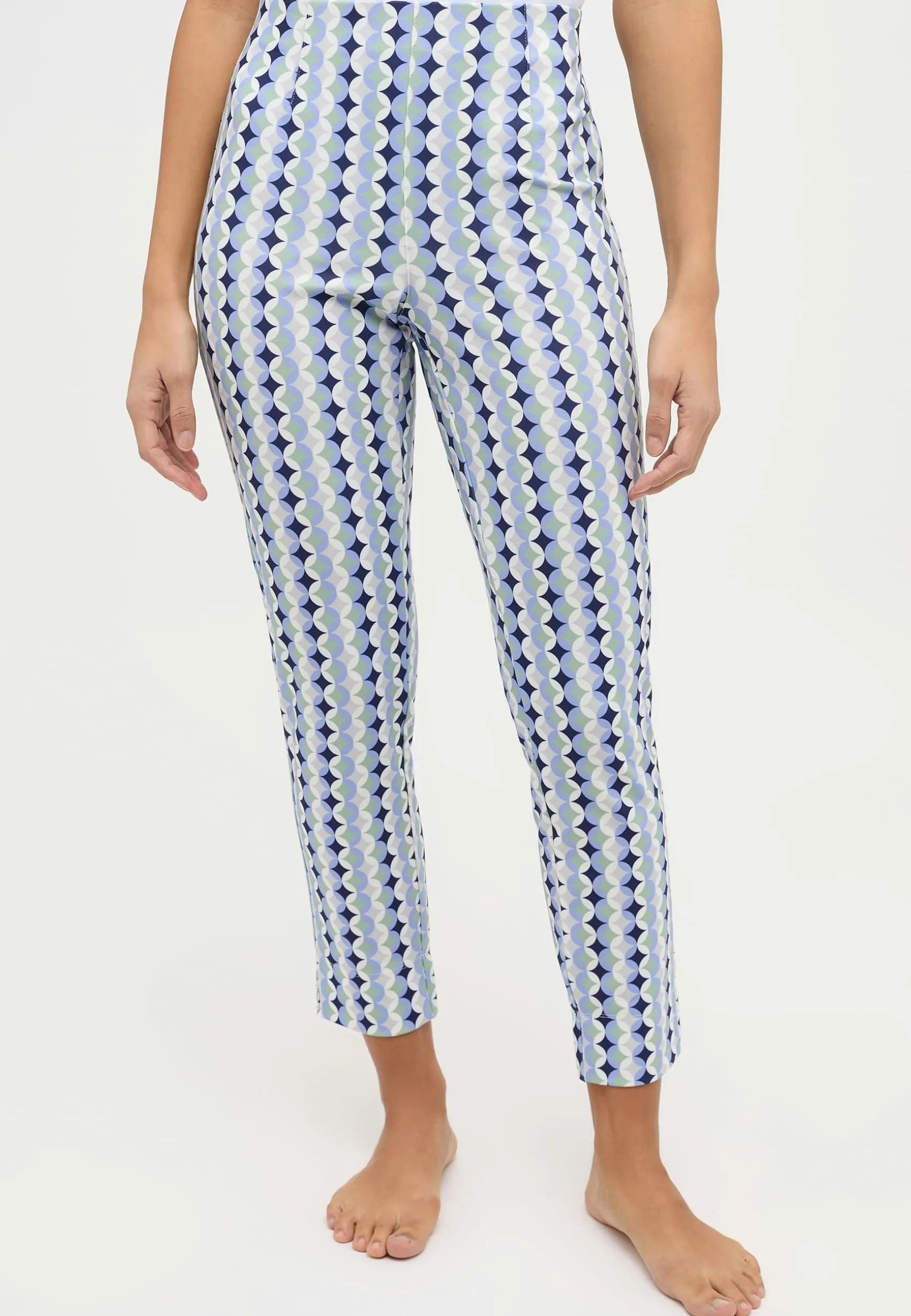 Hose Ornella Jump mit Retro-Print