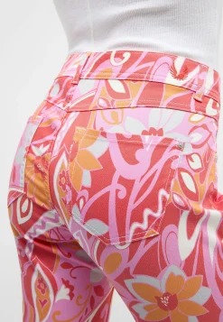 Hose Ornella mit Blumen-Print