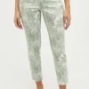 Hose Ornella mit Palmenprint