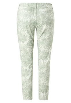 Hose Ornella mit Palmenprint