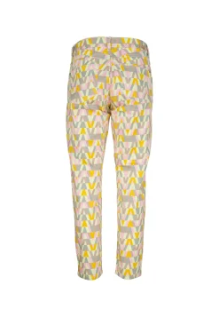 Hose Ornella mit Retro-Print