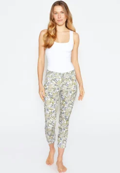 Hose Ornella mit tropischem Print