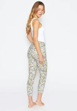 Hose Ornella mit tropischem Print