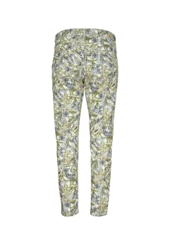Hose Ornella mit tropischem Print