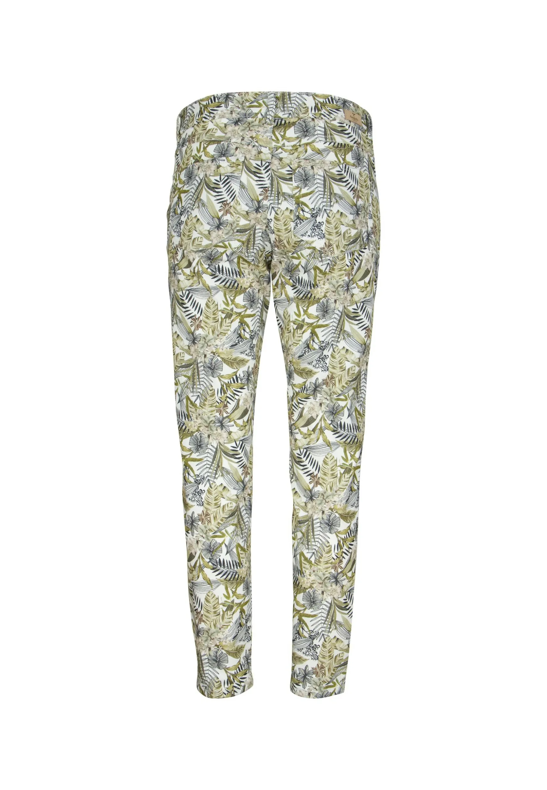Hose Ornella mit tropischem Print