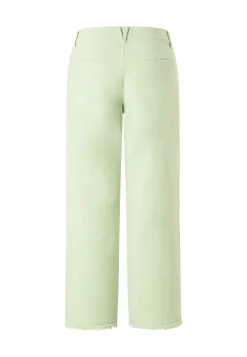 Hose Pocket Culotte mit Fringe-Saum