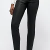 Hose Skinny mit Coating Muster