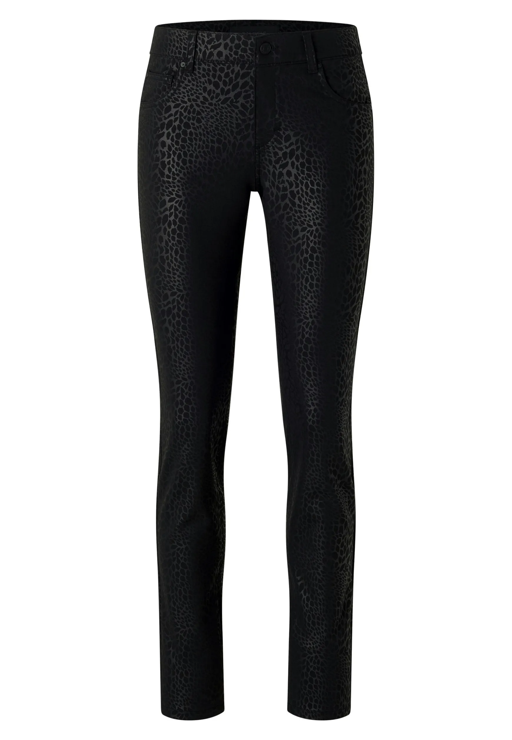 Hose Skinny mit Coating Muster