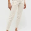 Hose Slim mit Samtstoff