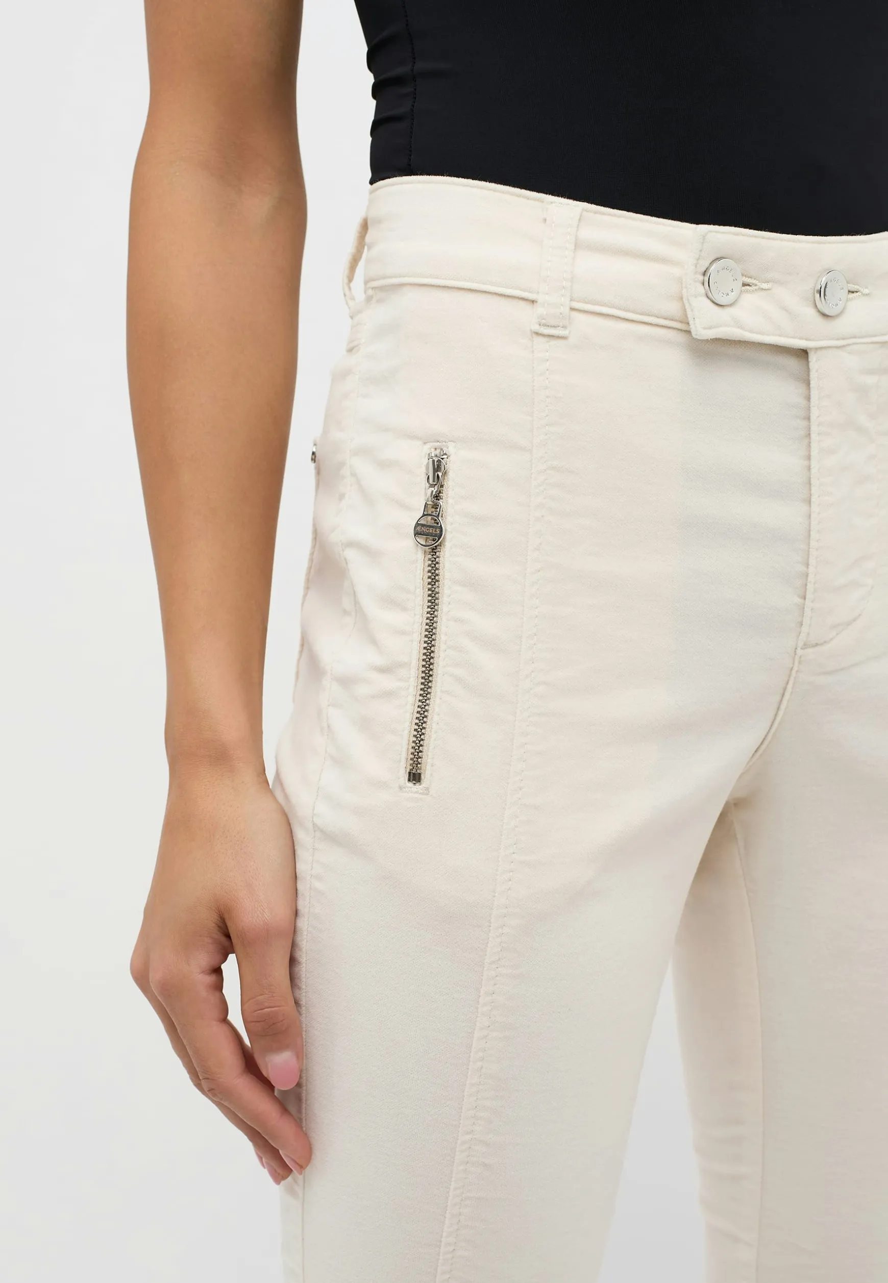 Hose Slim mit Samtstoff