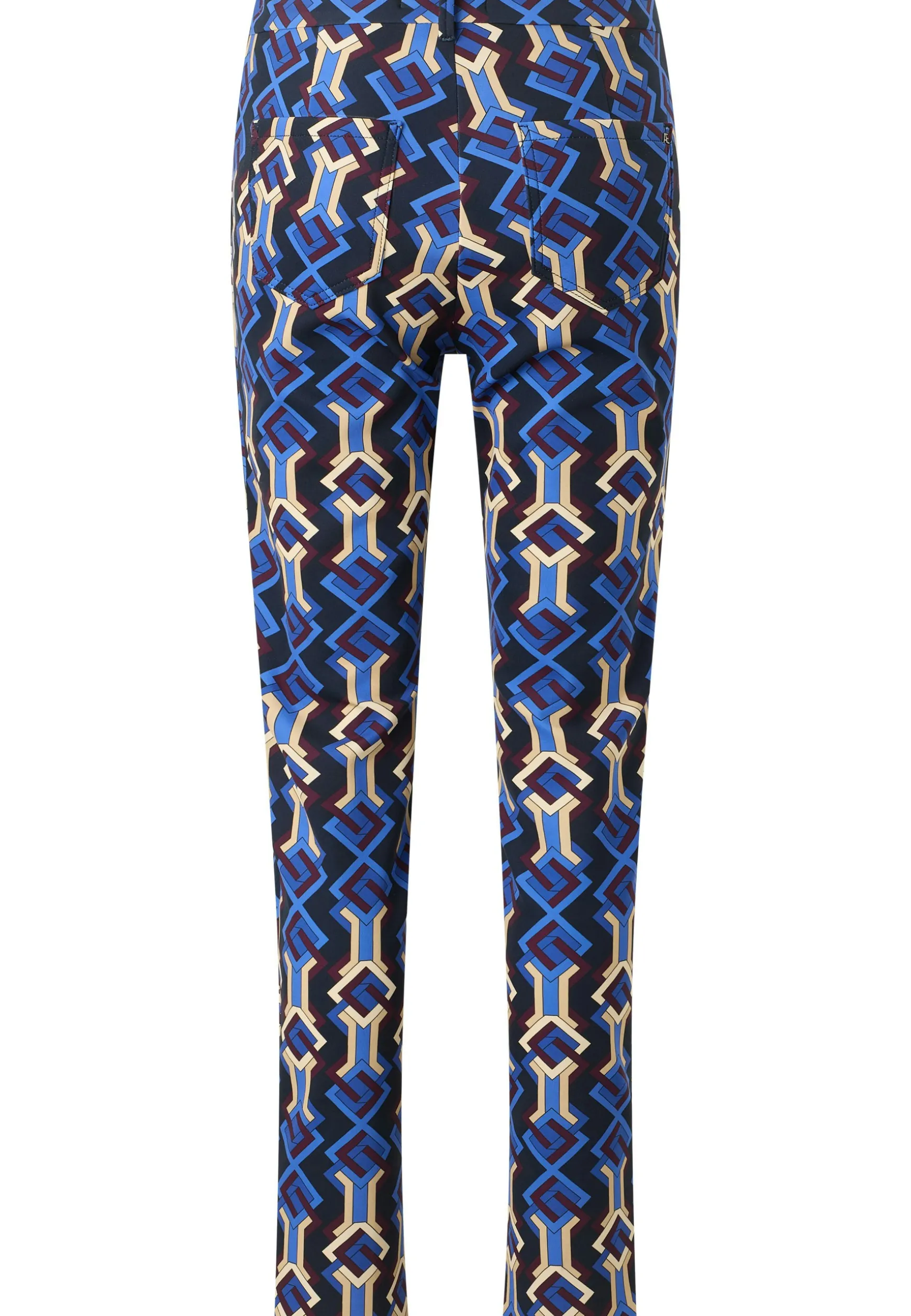 Hose Slit Slim mit Graphic Print