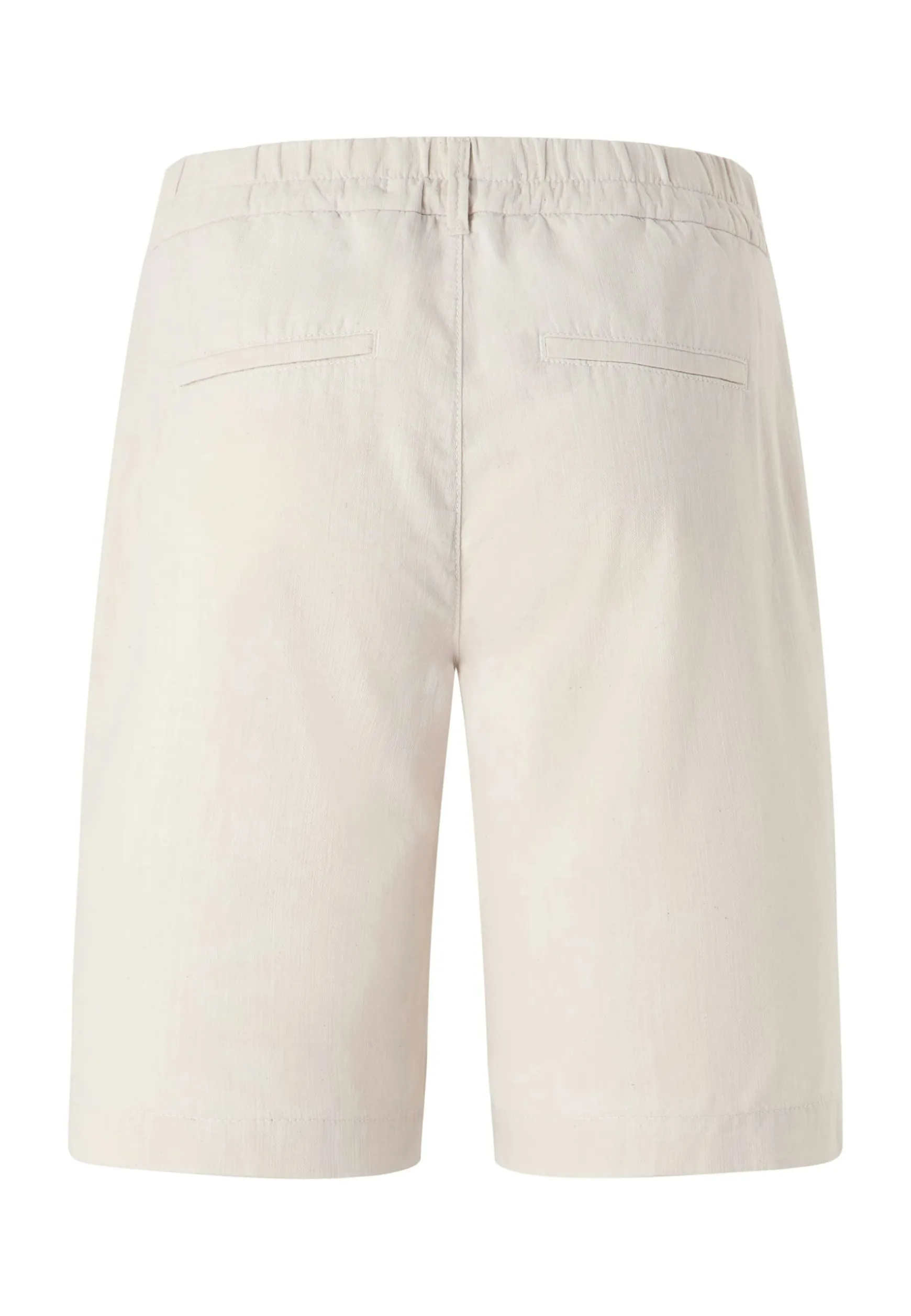 Hose Wide Leg Short mit Leinenoptik
