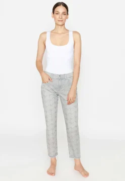Jeans Boyfriend mit Glitzersteinen