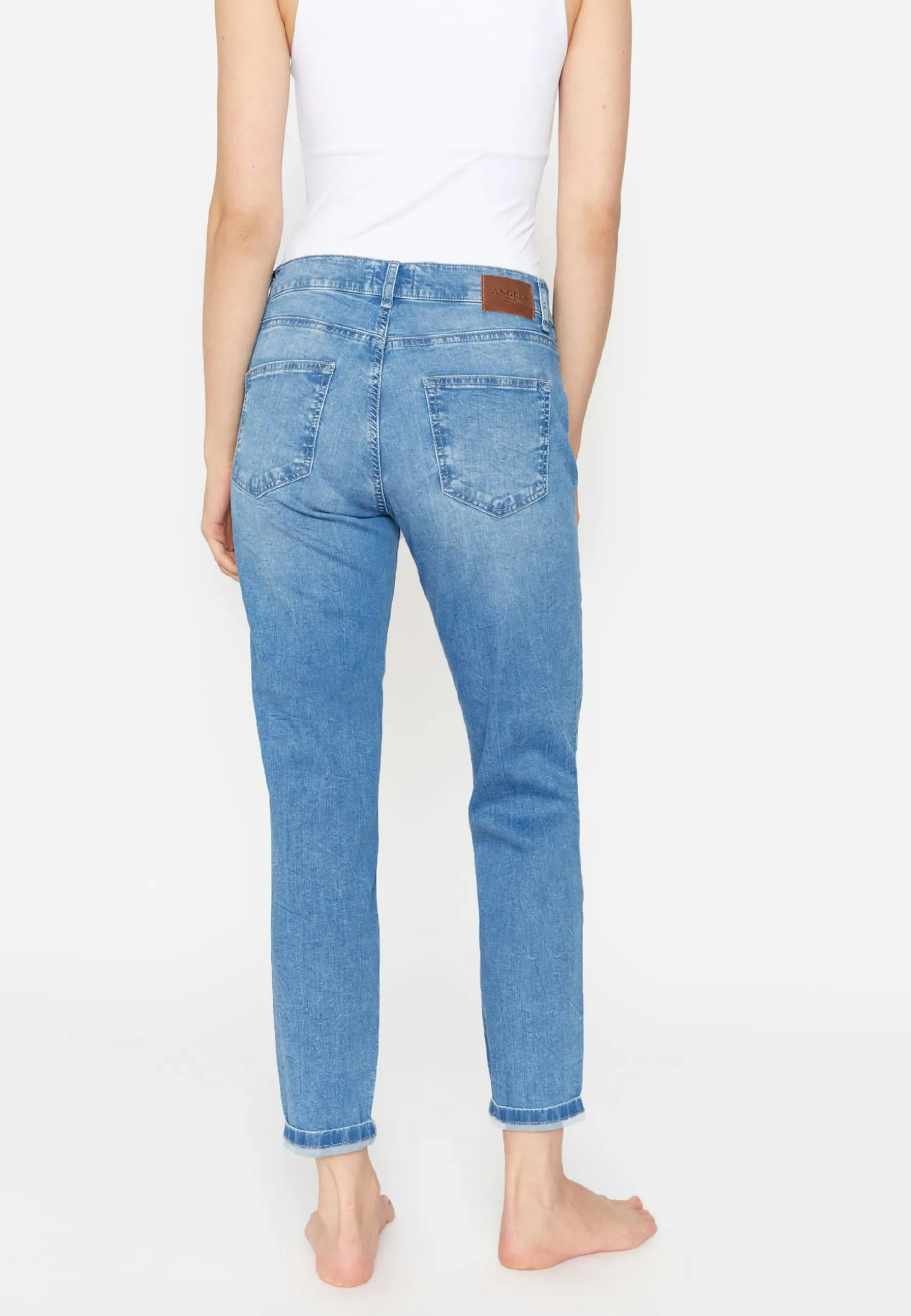 Jeans Boyfriend mit Glitzersteinen