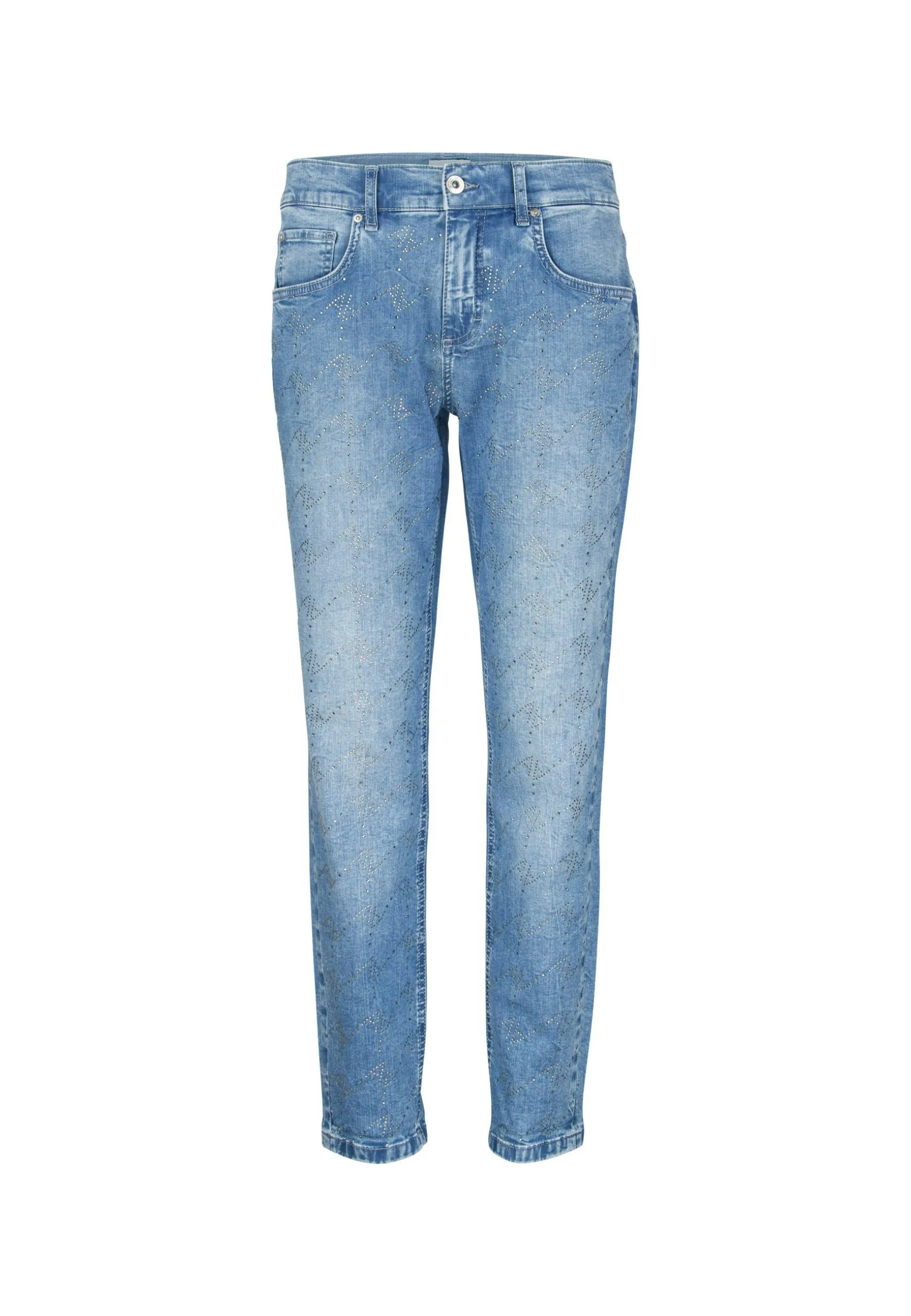 Jeans Boyfriend mit Glitzersteinen