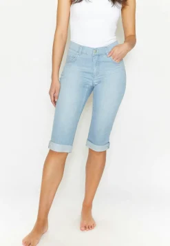 Jeans Capri TU mit Used-Look
