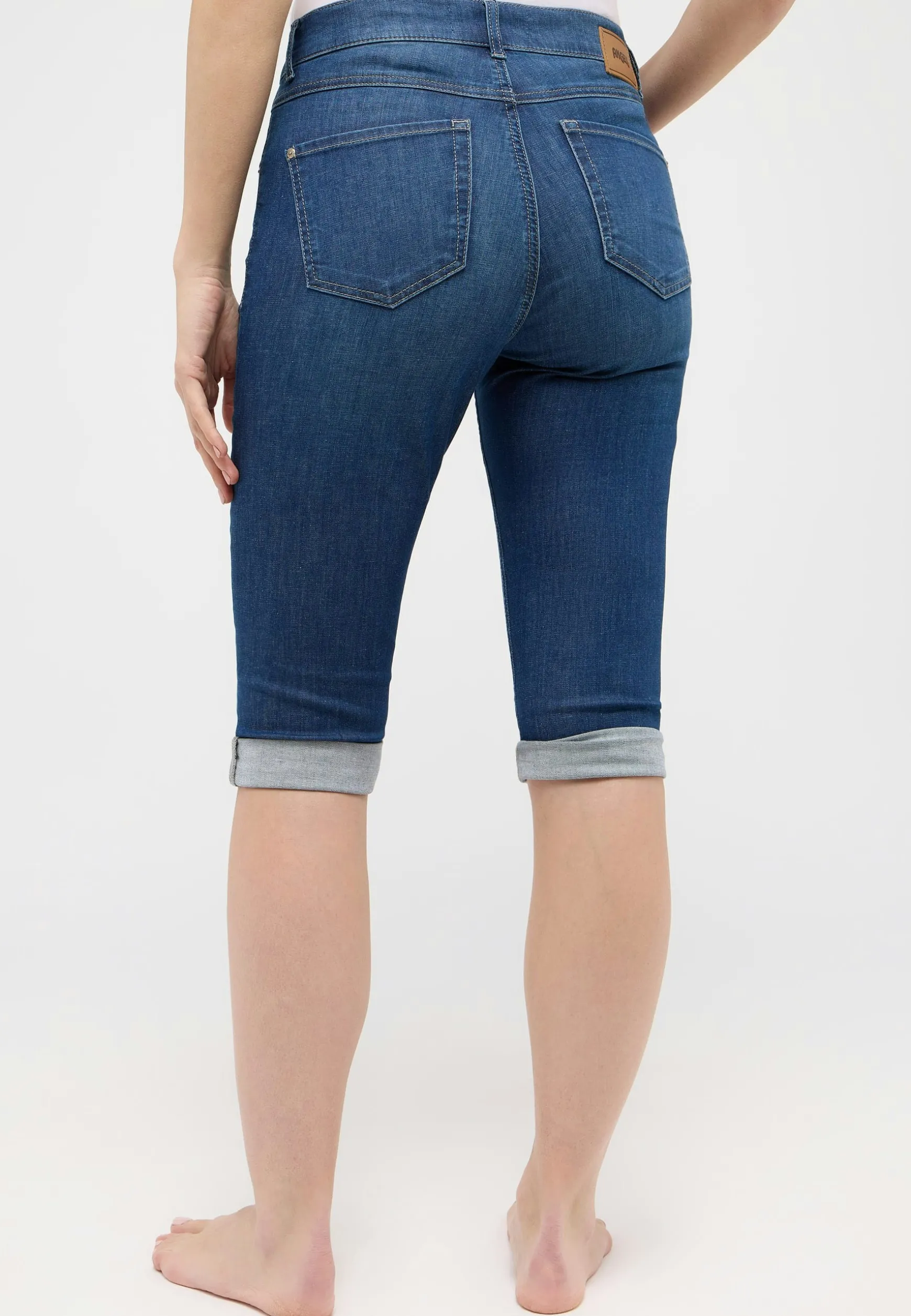 Jeans Capri TU mit Used-Look