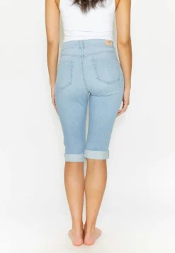 Jeans Capri TU mit Used-Look