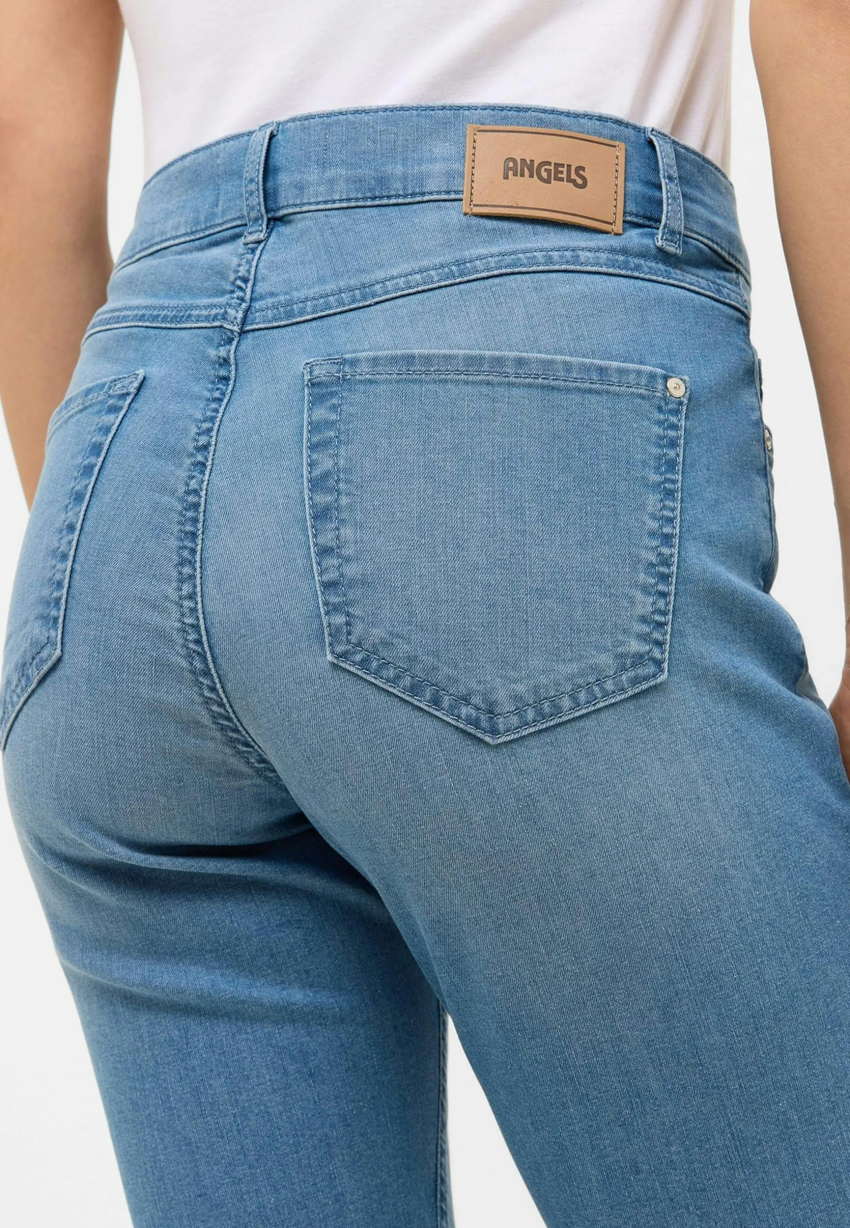 Jeans Capri TU mit Used-Look