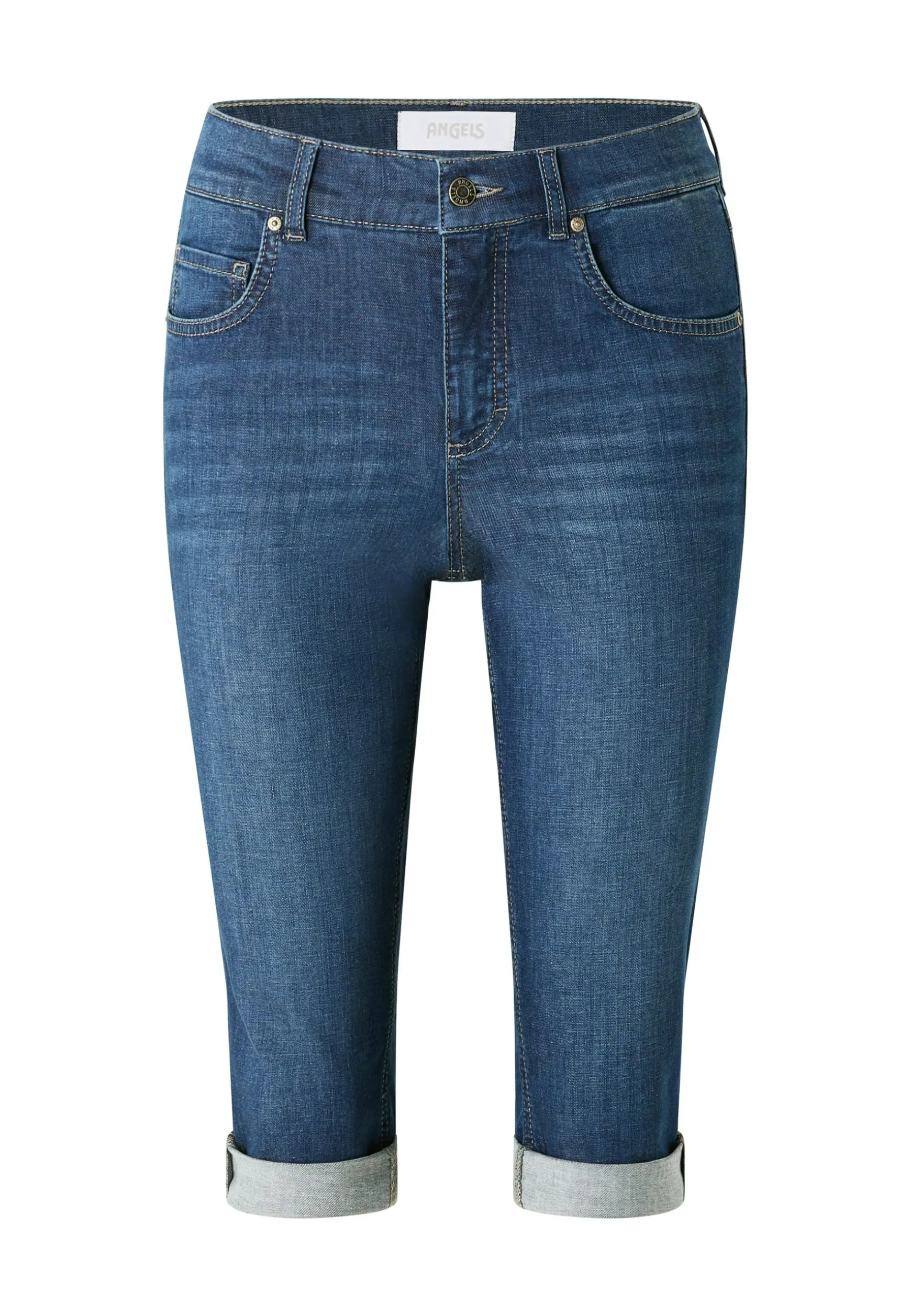 Jeans Capri TU mit Used-Look