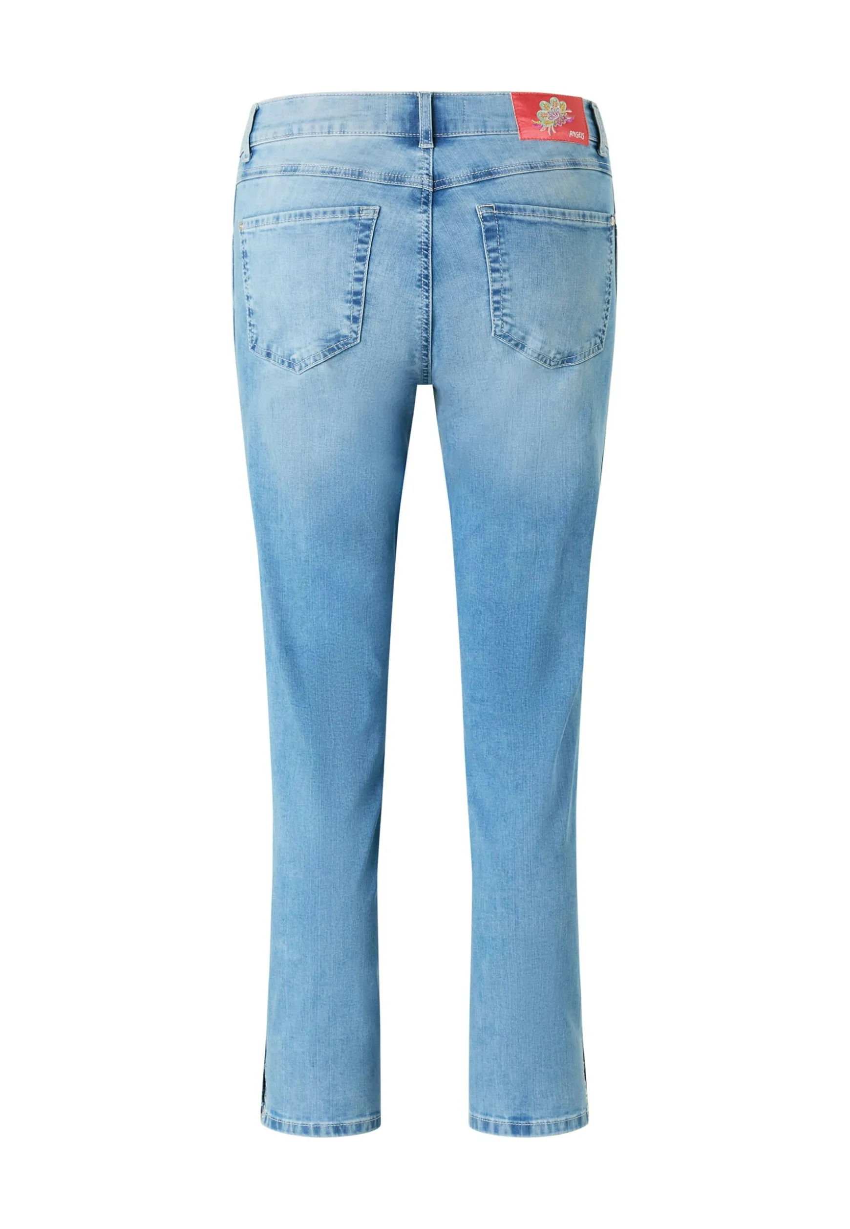 Jeans Cici Crop Slit Sparkle mit Strass