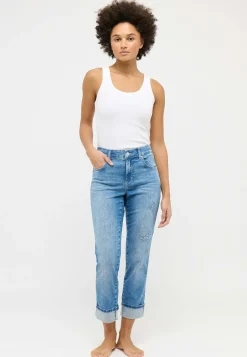 Jeans Cici mit Schmetterlingprint