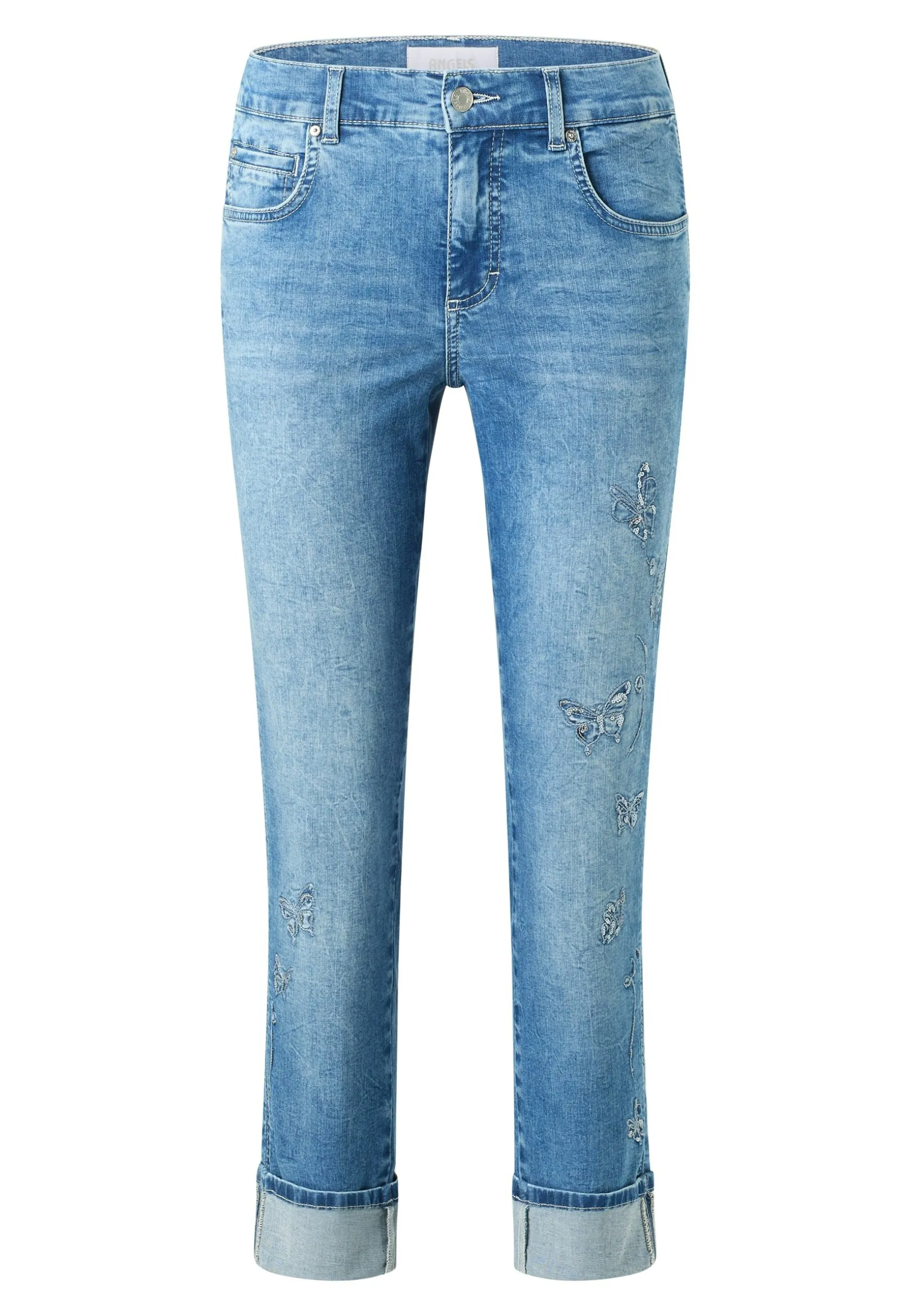 Jeans Cici mit Schmetterlingprint