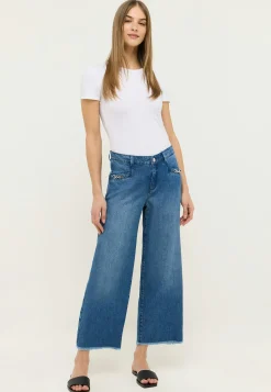 Jeans Culotte mit authentischem Denim
