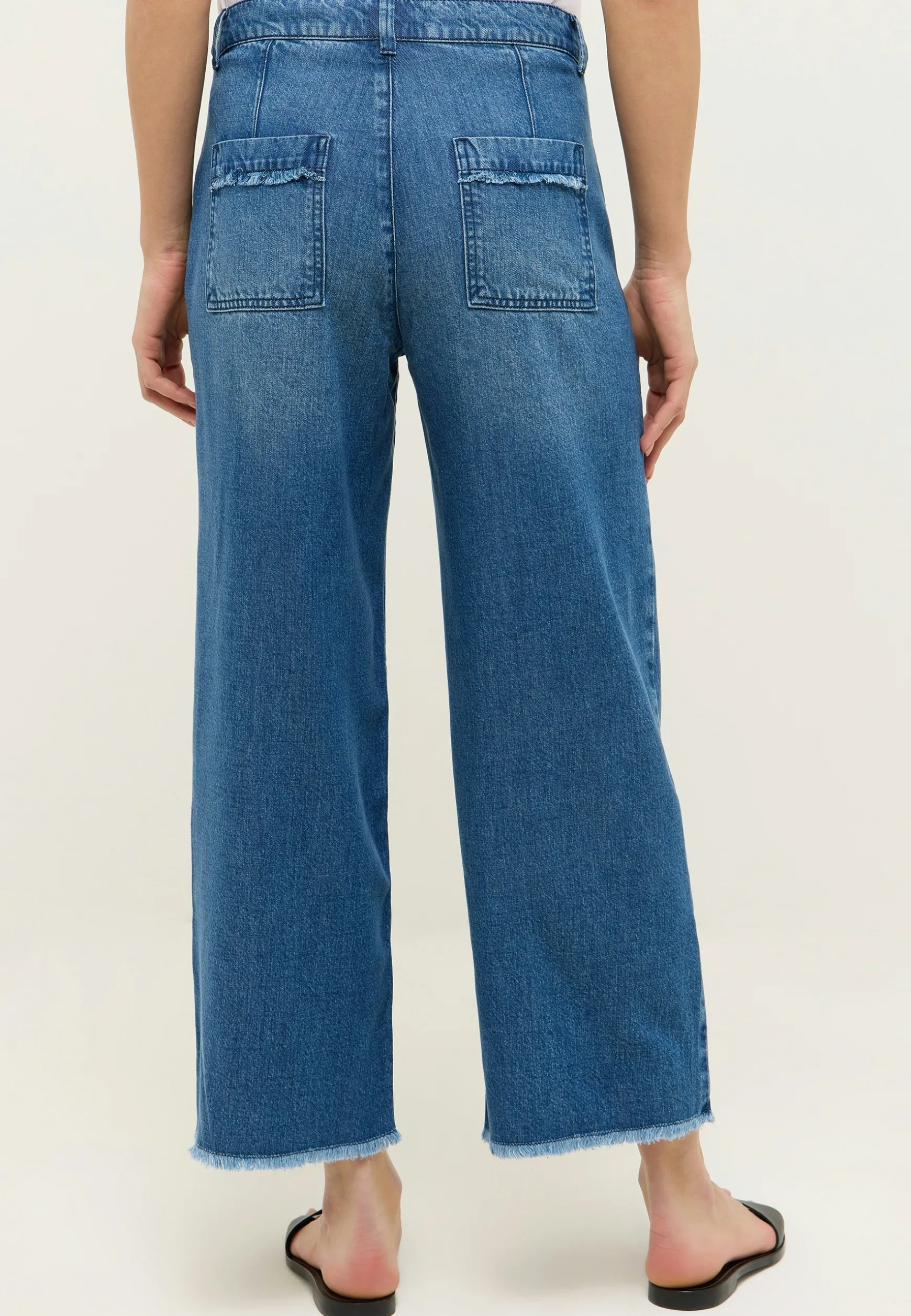 Jeans Culotte mit authentischem Denim