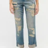 Jeans Darleen Crop TU im Destroyed-Look