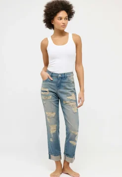 Jeans Darleen Crop TU im Destroyed-Look