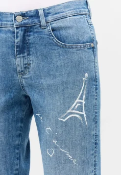 Jeans Darleen Crop TU mit Parisprint