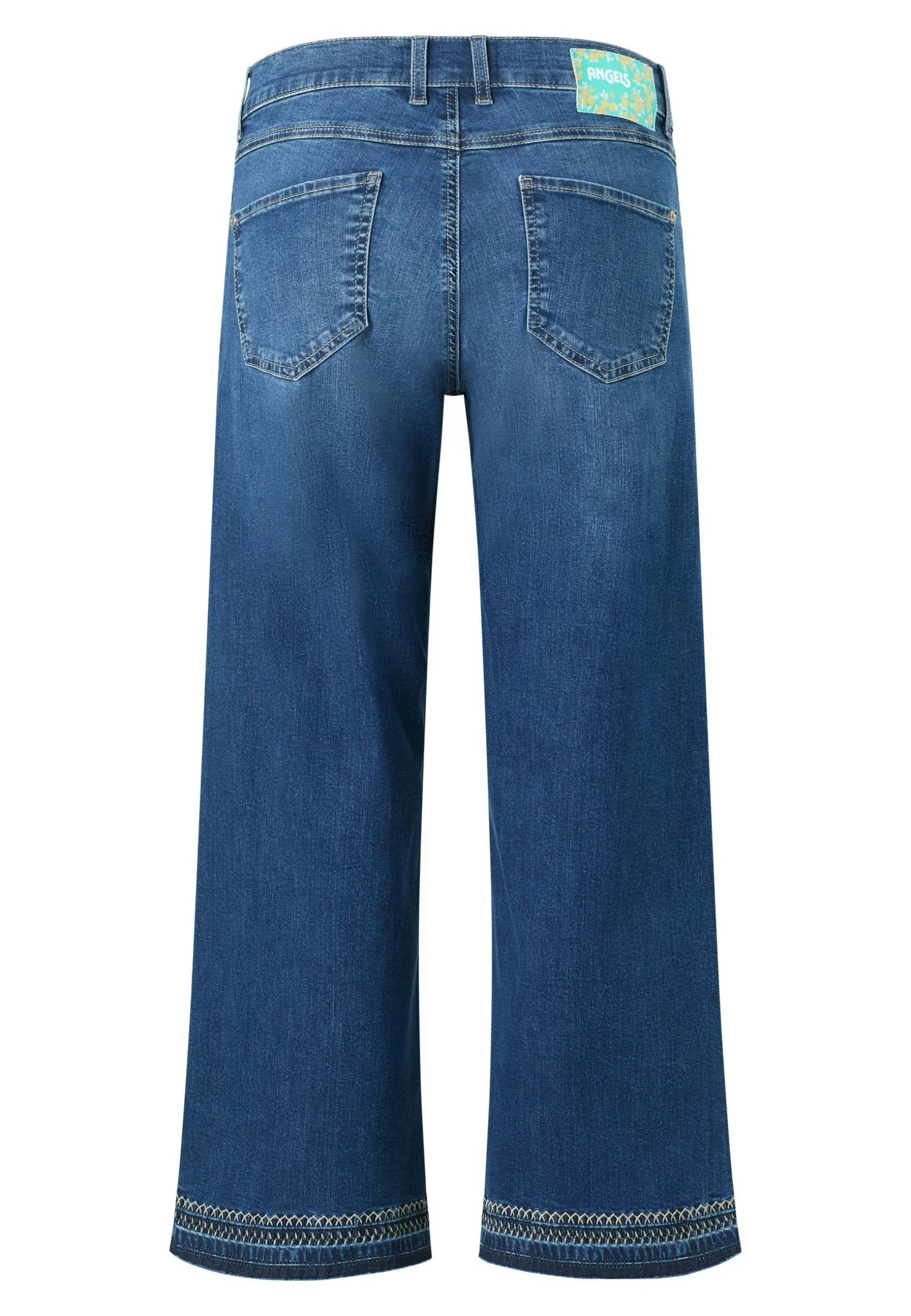 Jeans Linn Fringe mit Stichmuster